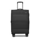 Miss Lulu London KSB2597 - British utazó Eleganter, robuster 24-Zoll-Weichschalenkoffer  leisen TPE-Rollen, TSA-Sicherheit és erweiterbarem Volumen - fekete