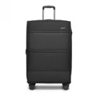 Miss Lulu London KSB2597 - British utazó Eleganter, robuster 28-Zoll-Weichschalenkoffer  leisen TPE-Rollen, TSA-Sicherheit és erweiterbarem Volumen - fekete