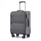 Miss Lulu London KSB2597 - British utazó Eleganter, robuster 20-Zoll-Weichschalenkoffer  leisen TPE-Rollen, TSA-Sicherheit és Laptop-Fach - szürke