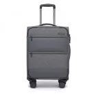 Miss Lulu London KSB2597 - British utazó Eleganter, robuster 20-Zoll-Weichschalenkoffer  leisen TPE-Rollen, TSA-Sicherheit és Laptop-Fach - szürke