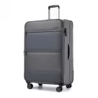 Miss Lulu London KSB2597 - British utazó Eleganter, robuster 28-Zoll-Weichschalenkoffer  leisen TPE-Rollen, TSA-Sicherheit és erweiterbarem Volumen - szürke