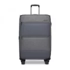 Miss Lulu London KSB2597 - British utazó Eleganter, robuster 28-Zoll-Weichschalenkoffer  leisen TPE-Rollen, TSA-Sicherheit és erweiterbarem Volumen - szürke