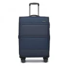 Miss Lulu London KSB2597 - British utazó Eleganter, robuster 24-Zoll-Weichschalenkoffer  leisen TPE-Rollen, TSA-Sicherheit és erweiterbarem Volumen - Marineblau