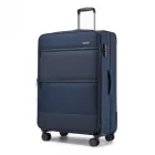 Miss Lulu London KSB2597 - British utazó Eleganter, robuster 28-Zoll-Weichschalenkoffer  leisen TPE-Rollen, TSA-Sicherheit és erweiterbarem Volumen - Marineblau