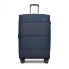 Miss Lulu London KSB2597 - British utazó Eleganter, robuster 28-Zoll-Weichschalenkoffer  leisen TPE-Rollen, TSA-Sicherheit és erweiterbarem Volumen - Marineblau