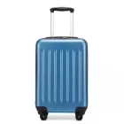 Miss Lulu London KSK2477 - Kono Haltbare 20-Zoll-leichte ABS+PC-függőleges-Textur-Kabinentasche  sicherer 3-stelliger Zahlenschloss - Marineblau
