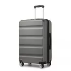 Miss Lulu London KSK2482 - Kono Erweiterbare horizontale gravierte keményfalú-checked-Táska  ABS+PC  TSA-zár, 28 Zoll - szürke