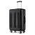 Miss Lulu London KSK2483 - Kono 24 Zoll Schlank csíkos Check-In-bőrönd Erweiterbar tartós ABS+PC bőrönd  Vier Spinner-Rädern TSA-zár - fekete