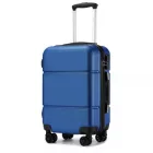 Miss Lulu London KSK2485 - Kono 20 Zoll Hochwertig ABS Kabinen-bőrönd  biztonságos kombinációs zár  müheloses Reisen - Marineblau és fekete