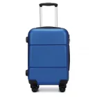 Miss Lulu London KSK2485 - Kono 20 Zoll Hochwertig ABS Kabinen-bőrönd  biztonságos kombinációs zár  müheloses Reisen - Marineblau és fekete