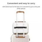 Miss Lulu London KSK2486 - Kono elegáns ABS+PC 13 Zoll Polka Dot Hartschale sminkzseb - Creme és barna
