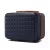 Miss Lulu London KSK2486 - Kono elegáns ABS+PC 13 Zoll Polka Dot Hartschale sminkzseb - Marineblau és barna