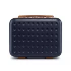 Miss Lulu London KSK2486 - Kono elegáns ABS+PC 13 Zoll Polka Dot Hartschale sminkzseb - Marineblau és barna