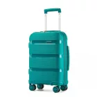 Miss Lulu London KSK2492 - Kono 19-Zoll-PP-keményfalú-Kabinentasche – Leichtes Kabinentaschengepäck  TSA-zár, 360°-Stille Dreiräder - kék és zöld