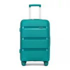 Miss Lulu London KSK2492 - Kono 24-Zoll-PP-bőrönd – Haltbarer Gepäckstück  TSA-zár és 360-fok-Dreirädern, geräuschlos - kék és zöld