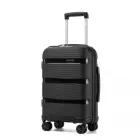 Miss Lulu London KSK2492 - Kono 19-Zoll-PP-keményfalú-Kabinentasche – Leichtes Kabinentaschengepäck  TSA-zár, 360°-Stille Dreiräder – fekete