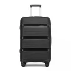 Miss Lulu London KSK2492 - Kono 28-Zoll-PP-keményfalú-Gepäckstück – Großer, leichter bőrönd  TSA-zár és 360-fok-Dreirädern - fekete