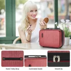 Miss Lulu London KSK2493 - Kono Haltbares keményfalú-Gepäckset  ABS+PC  TSA-zár és 360°-Dreirädern, 4-stückiges szett (20 Zoll, 24 Zoll, 28 Zoll) és Kosmetiktasche - Burgund