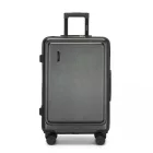 Miss Lulu London KSK2493 - Kono Haltbarer 24-Zoll-keményfalú-bőrönd  ABS+PC  TSA-zár, leichtgewichtiges bőrönd  360°-Dreirädern - szürke