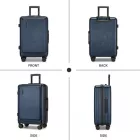 Miss Lulu London KSK2493 - Kono Haltbares keményfalú-Gepäckset  ABS+PC  TSA-zár és 360°-Dreirädern, 4-stückiges szett (20 Zoll, 24 Zoll, 28 Zoll) és Kosmetiktasche - Marineblau