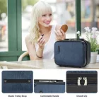Miss Lulu London KSK2493 - Kono Haltbares keményfalú-Gepäckset  ABS+PC  TSA-zár és 360°-Dreirädern, 4-stückiges szett (20 Zoll, 24 Zoll, 28 Zoll) és Kosmetiktasche - Marineblau