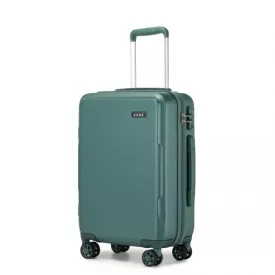   Miss Lulu London KSK2494 - Kono 20-Zoll-bőrönd im minimalistischen Design  Hartschale  ABS+PC, TSA-zár és 360°-Drehrädern - Militärgrün