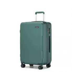   Miss Lulu London KSK2494 - Kono 24-Zoll-Minimalista bőrönd  ABS+PC  TSA-zár és 360°-Drehrollen - Militärgrün