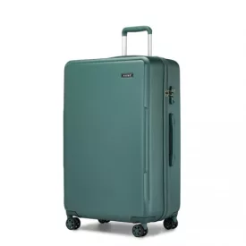   Miss Lulu London KSK2494 - Kono 28-Zoll-Minimalista bőrönd  ABS+PC  TSA-zár és 360°-Drehrollen - Militärgrün
