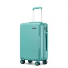 Miss Lulu London KSK2494 - Kono 20-Zoll-bőrönd im minimalistischen Design  Hartschale  ABS+PC, TSA-zár és 360°-Drehrädern - kék