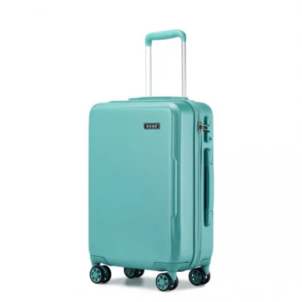 Miss Lulu London KSK2494 - Kono 20-Zoll-bőrönd im minimalistischen Design  Hartschale  ABS+PC, TSA-zár és 360°-Drehrädern - kék