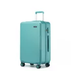 Miss Lulu London KSK2494 - Kono 24-Zoll-Minimalista bőrönd  ABS+PC  TSA-zár és 360°-Drehrollen - kék