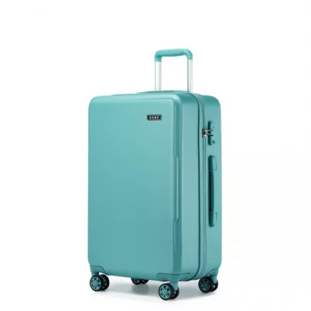 Miss Lulu London KSK2494 - Kono 24-Zoll-Minimalista bőrönd  ABS+PC  TSA-zár és 360°-Drehrollen - kék