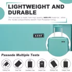 Miss Lulu London KSK2494 - Kono 24-Zoll-Minimalista bőrönd  ABS+PC  TSA-zár és 360°-Drehrollen - kék