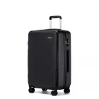 Miss Lulu London KSK2494 - Kono 24-Zoll-Minimalista bőrönd  ABS+PC  TSA-zár és 360°-Drehrollen - fekete