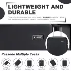 Miss Lulu London KSK2494 - Kono 24-Zoll-Minimalista bőrönd  ABS+PC  TSA-zár és 360°-Drehrollen - fekete