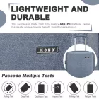 Miss Lulu London KSK2494 - Kono 20-Zoll-bőrönd im minimalistischen Design  Hartschale  ABS+PC, TSA-zár és 360°-Drehrädern - kék