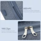 Miss Lulu London KSK2494 - Kono 20-Zoll-bőrönd im minimalistischen Design  Hartschale  ABS+PC, TSA-zár és 360°-Drehrädern - kék