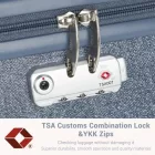 Miss Lulu London KSK2494 - Kono 24-Zoll-Minimalista bőrönd  ABS+PC  TSA-zár és 360°-Drehrollen - kék