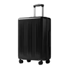 Miss Lulu London KSK2583 - Kono prémium ABS+PC 24 Zoll keményfalú-Mittelstück-bőrönd  TSA-zár és 360° leisen Spinner-Rädern - fekete