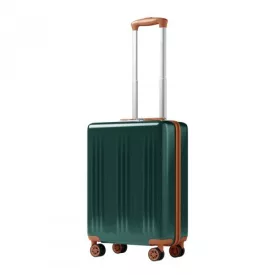   Miss Lulu London KSK2583 - Kono prémium ABS+PC 20 Zoll keményfalú-kézipoggyász  TSA-zár és leisen 360° Spinner-Rollen - zöld és barna