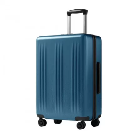 Miss Lulu London KSK2583 - Kono prémium ABS+PC 24 Zoll keményfalú-Mittelstück-bőrönd  TSA-zár és 360° leisen Spinner-Rädern - Marineblau