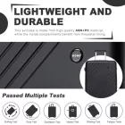 Miss Lulu London KSK2585 - Kono ABS+PC keményfalú 3‑Teile‑Koffersatz (20/24/28 Zoll)  Diagonalstreifen, leisen Rädern & komplettes Reise‑szett - fekete