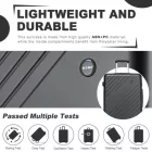 Miss Lulu London KSK2585 - Kono ABS+PC keményfalú 3‑Teile‑Koffersatz (20/24/28 Zoll)  Diagonalstreifen, leisen Rädern & komplettes Reise‑szett - szürke