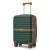Miss Lulu London KSK2592 - Kono ABS+PC-Bordgepäckkoffer 20 Zoll  Streifendesign és Farbblockdetails,  geräuschlosen Spinnerrädern - Dunkelgrün és barna