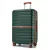 Miss Lulu London KSK2592 - Kono Groß checked bőrönd utazótáska  ABS+PC  28 Zoll, Streifendesign és Farbblockdetails  längere Reisen - Dunkelgrün és barna
