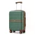 Miss Lulu London KSK2592 - Kono ABS+PC-Bordgepäckkoffer 20 Zoll  Streifendesign és Farbblockdetails,  geräuschlosen Spinnerrädern - zöld és barna
