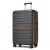 Miss Lulu London KSK2592 - Kono Groß checked bőrönd utazótáska  ABS+PC  28 Zoll, Streifendesign és Farbblockdetails  längere Reisen - szürke és barna