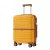 Miss Lulu London KSK2592 - Kono ABS+PC-Bordgepäckkoffer 20 Zoll  Streifendesign és Farbblockdetails,  geräuschlosen Spinnerrädern - sárga és barna