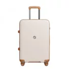 Miss Lulu London KSK2594 - Kono PP 20/24/28-Zoll-Hartschale-ausziehbares Gepäck – Leichter bőrönd  TSA-zár & integriertem Becherhalter - bézs és barna