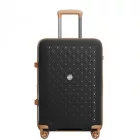 Miss Lulu London KSK2594 - Kono PP 28-Zoll-Hartschale-ausziehbares Gepäck – Leichter bőrönd  TSA-zár & integriertem Becherhalter - fekete és barna